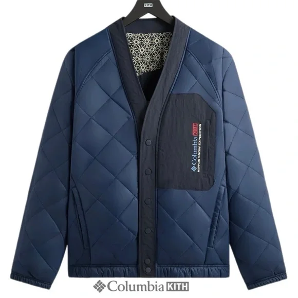 Kith Columbia NSE Reversible Nocturnal  Montsuki Jacket size Large In hand - Picture 2 of 15